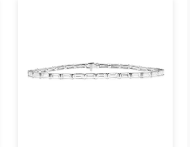 DIAMOND BRACELET BAGUETTE SET_18K GAV 4.45ct 7.80g 18KT